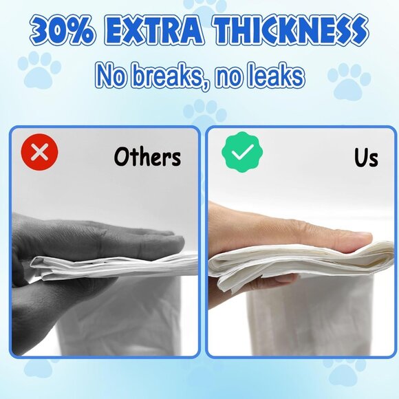 60-Count Extra-Thick Drawstring Cat Litter Box Liners - Picture 3 of 7